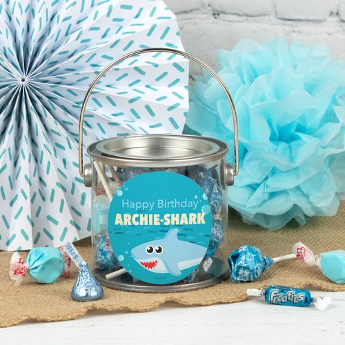 Personalized Kids Birthday Paint Can - Shark