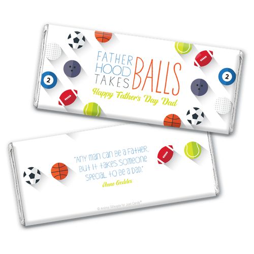 Personalized Father's Day Clever Balls Chocolate Bar Wrappers