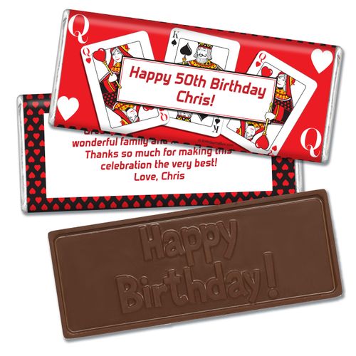 Birthday Playing Cards Embossed Happy Birthday Bar