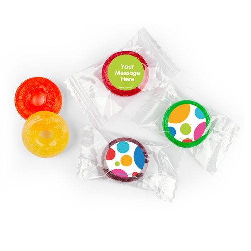 Birthday Polka Dot Party Personalized 5 Flavor Hard Candy