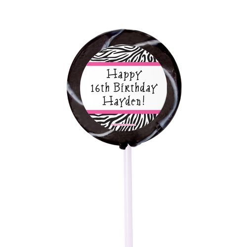 Birthday Personalized Small Swirly Pop (24 Pack)