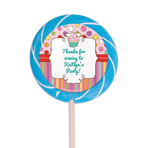 Sweet Party Personalized 3" Lollipops (12 Pack)