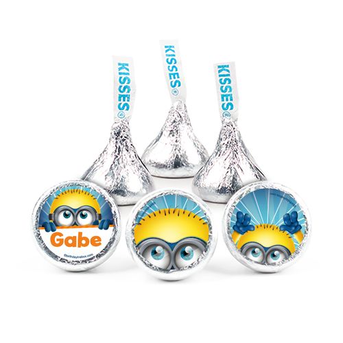 Birthday 3/4" Sticker Despicable Me Themed Personalized Stickers (108 Stickers)