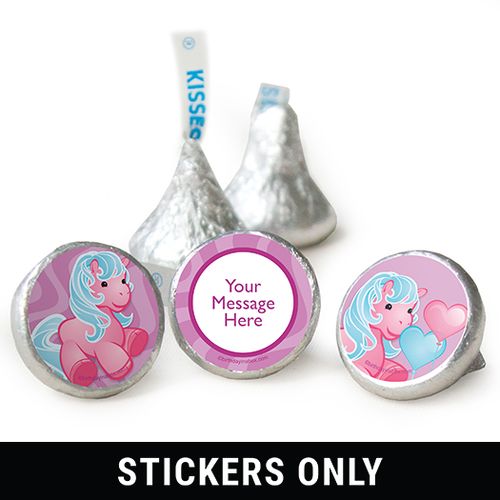 Birthday 3/4" Sticker Pony Personalized Stickers (108 Stickers)