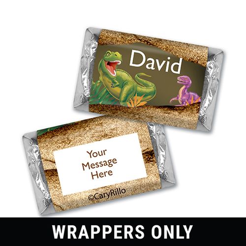 Dinosaur Roar Personalized Miniature Wrappers