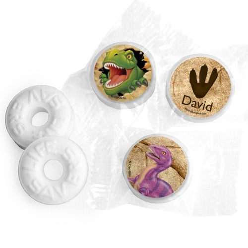 Birthday Dinosaur Personalized Mints
