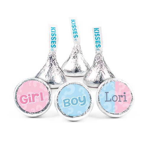 Pick a Side Gender Reveal Personalized Assembled Kisses