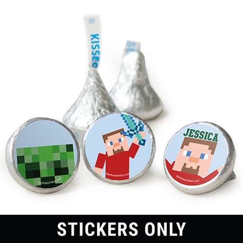 Birthday 3/4" Sticker Craft Personalized Stickers (108 Stickers)