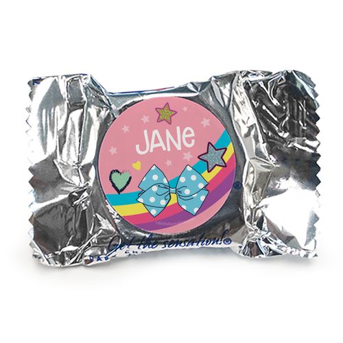 Personalized Birthday Party Bows Peppermint Patties - pack of 70