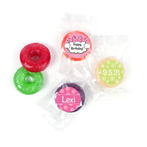 Personalized Birthday Miss Mouse LifeSavers 5 Flavor Hard Candy