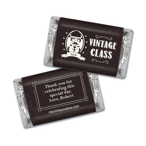 Vintage Birthday Personalized Hershey's Miniatures Wrappers