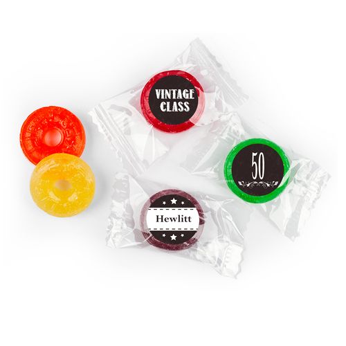 Vintage Elite Birthday Personalized LIFE SAVERS 5 Flavor Hard Candy