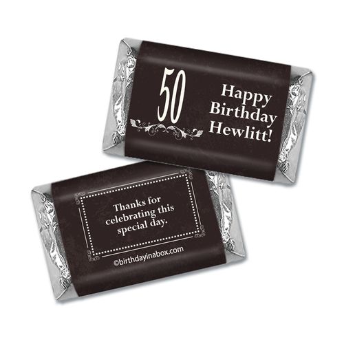 Vintage Elite Birthday Personalized Hershey's Miniatures Wrappers