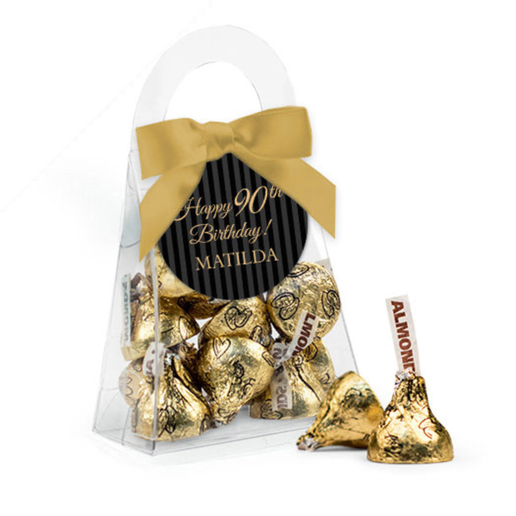 Personalized Milestones 90th Birthday Favor Assembled Purse Filled with