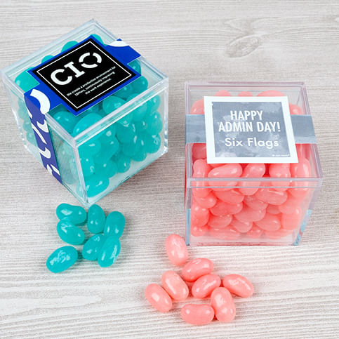 Personalized Administrative Professionals Day JUST CANDY® favor cube with Jelly Belly Jelly Beans