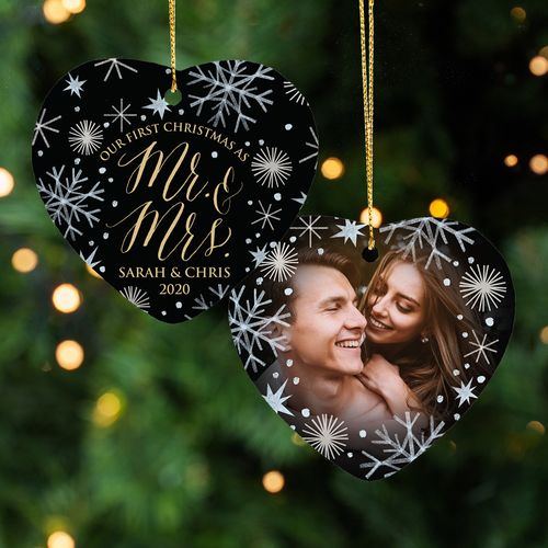 Personalized First Christmas Wedding