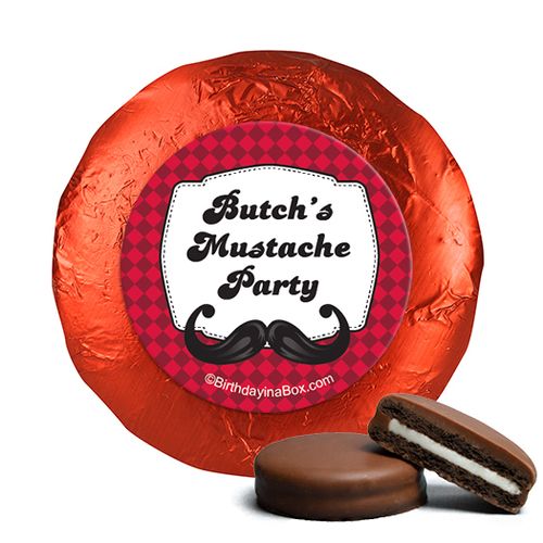Personalized Birthday Mustache Madness Chocolate Covered Oreos