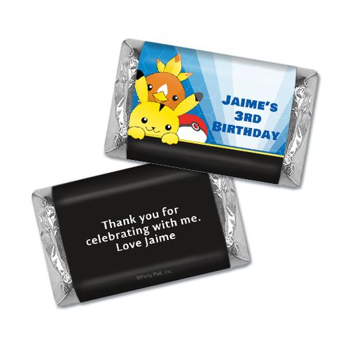 Personalized Birthday Pokemon Themed Hershey's Miniatures