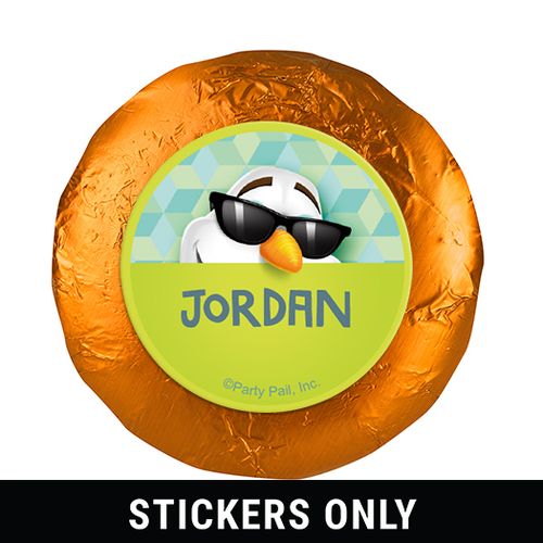 Personalized Birthday Snowman 1.25" Stickers (48 Stickers)