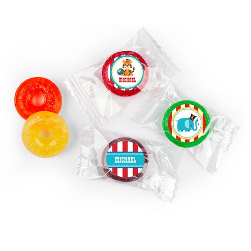 Personalized Birthday Circus Life Savers 5 Flavor Hard Candy