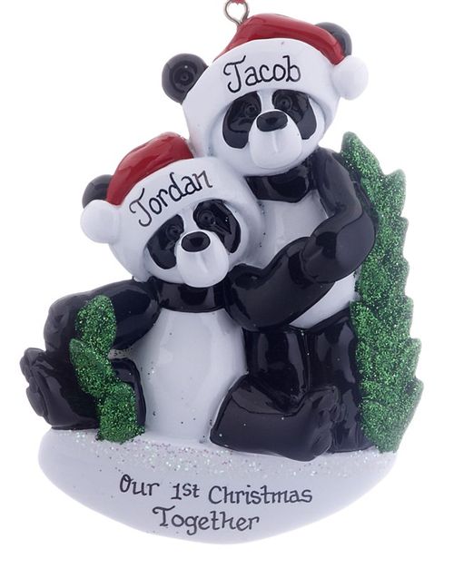 Personalized Panda Bear Couple