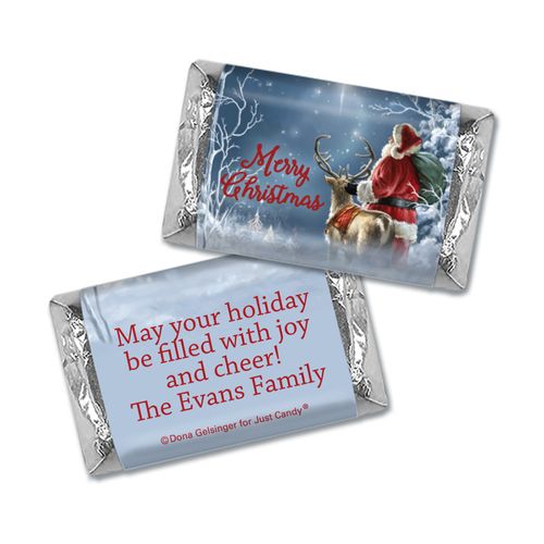 Personalized Mini Wrappers Only - Christmas Starry Night Santa