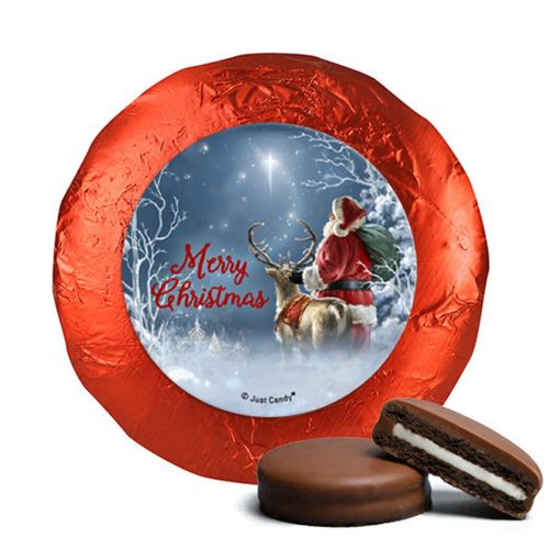 Christmas Chocolate Covered Oreos - Starry Night Santa