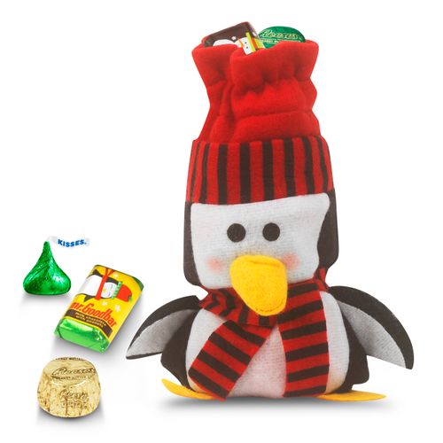 Little Red Penguin Bag 1/2lb Hershey's Holiday Mix