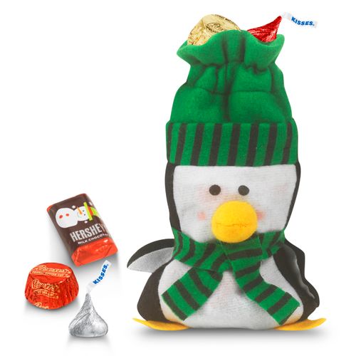 Little Green Penguin Bag 1/2lb Hershey's Holiday Mix