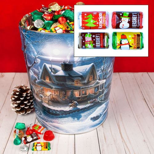 Hershey's Holiday Mix Christmas Gift Tin - 16 lb - All Designs