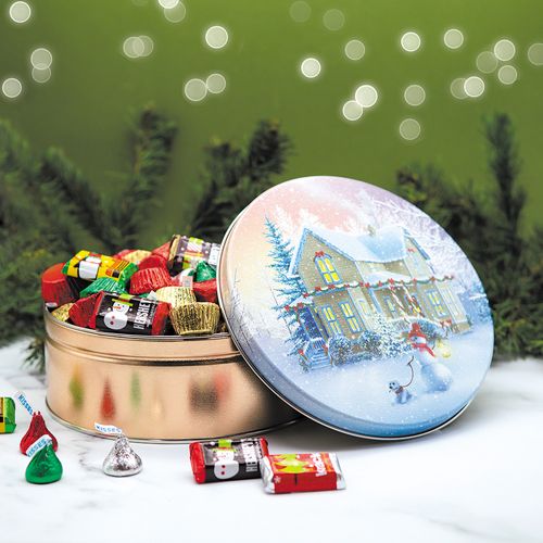 Hershey's Holiday Mix Christmas Gift Tin - 1.5 lb - All Designs