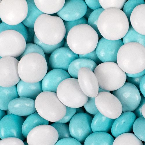 Just Candy Milk Chocolate Minis Blue & White Mix 4lb Bag
