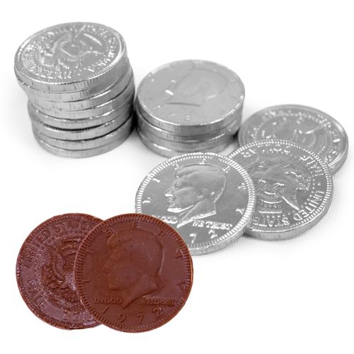 Fresch Milk Chocolate Coins Silver Foil