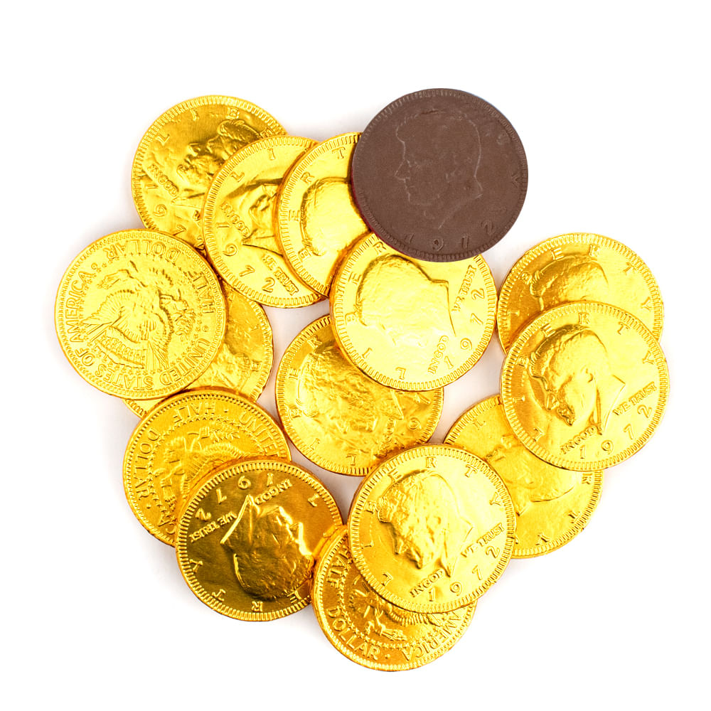 Gold Chocolate Coins - 6lb Bulk