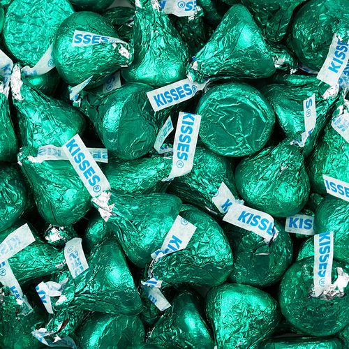 Hershey's Kisses Green Foil Candy