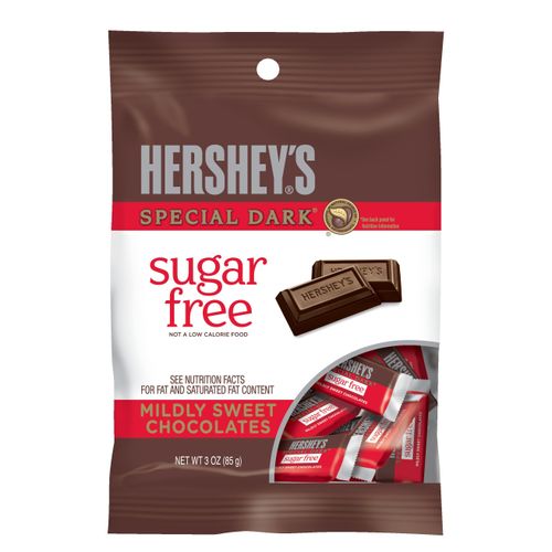 Sugar Free Hershey's Special Dark Chocolate Bars 3oz Bag