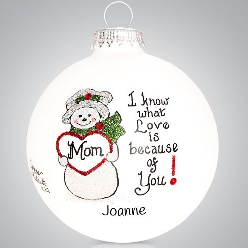 Personalized Mom Snowman