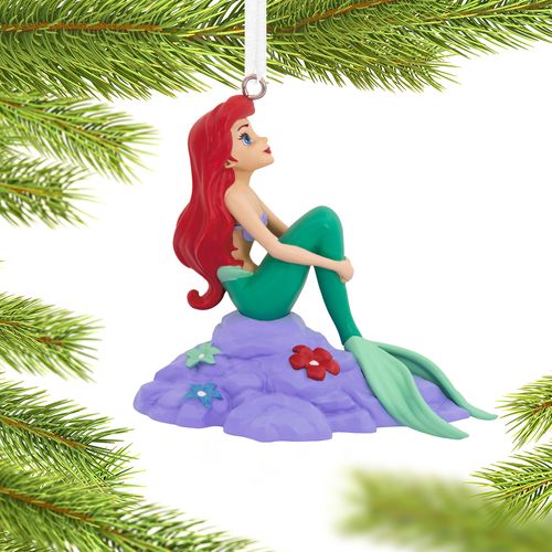 Hallmark Disney Princess Ariel On Rock Holiday Ornament