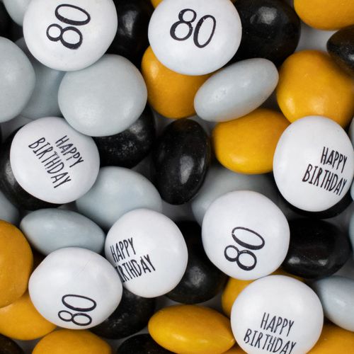 Just Candy 80th Milestone Happy Birthday Mix Milk Chocolate Minis