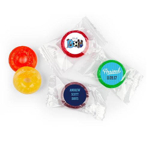 All Sports Personalized Baby Boy LifeSavers 5 Flavor Hard Candy Assembled