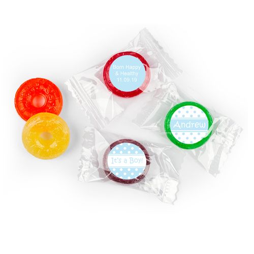 Prince Dots Personalized Baby Boy LifeSavers 5 Flavor Hard Candy Assembled