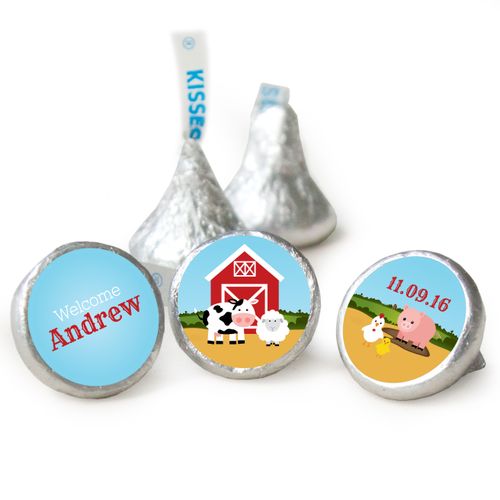 Baby Barnyard Baby Boy HERSHEY'S KISSES Candy Assembled