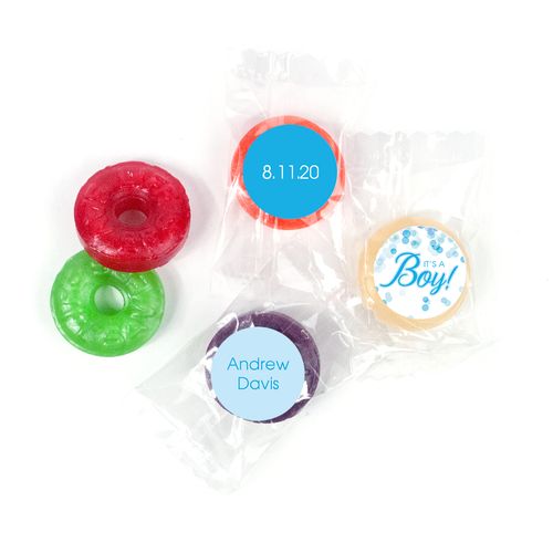Personalized Life Savers 5 Flavor Candy - Birth Announcement It's A Boy Bubbles