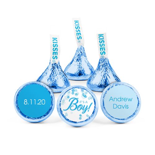 Personalized Boy Birth Announcement It's a Boy Hershey's Kisses