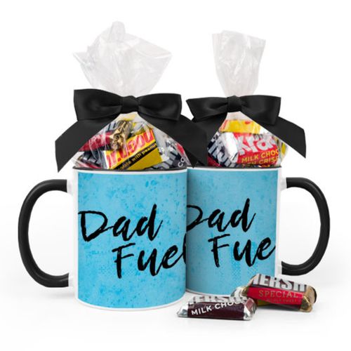 Baby Boy Announcement Dad Fuel 11oz Mug with Hershey's Miniatures