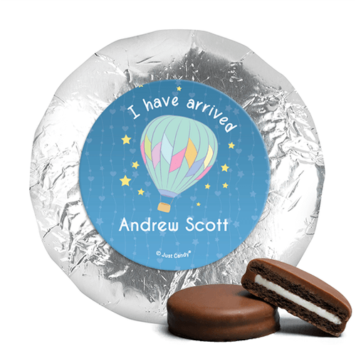 Milk Chocolate Covered Oreos - Personalized Boy Birth Announcement I Have Arrived