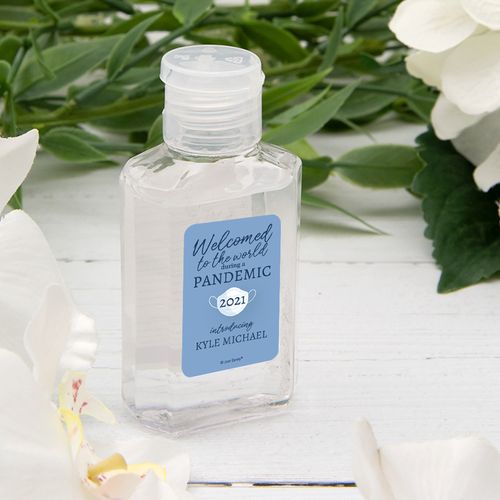 Personalized Birth Announcement Welcome to the World Hand Sanitizer - 2.fl. Oz.