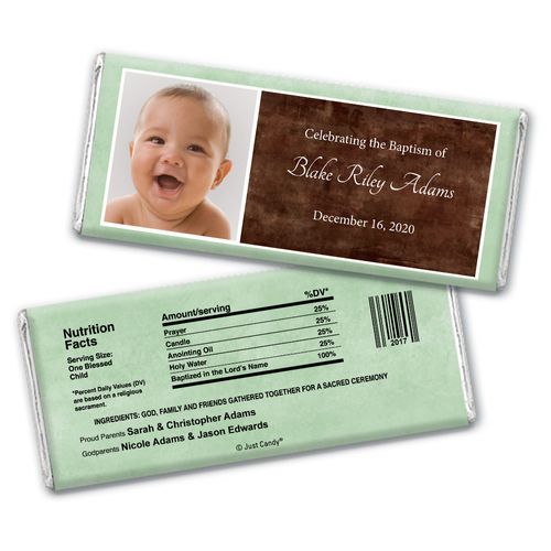 Blessed Baby Personalized Candy Bar - Wrapper Only