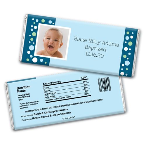 Colorful Spots Personalized Candy Bar - Wrapper Only