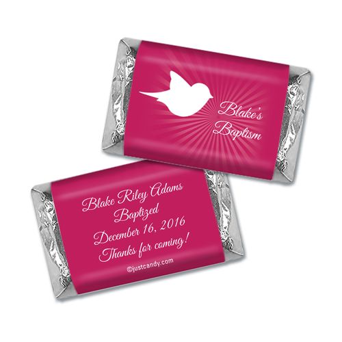 Baptism Personalized HERSHEY'S MINIATURES Wrappers Peace Doves